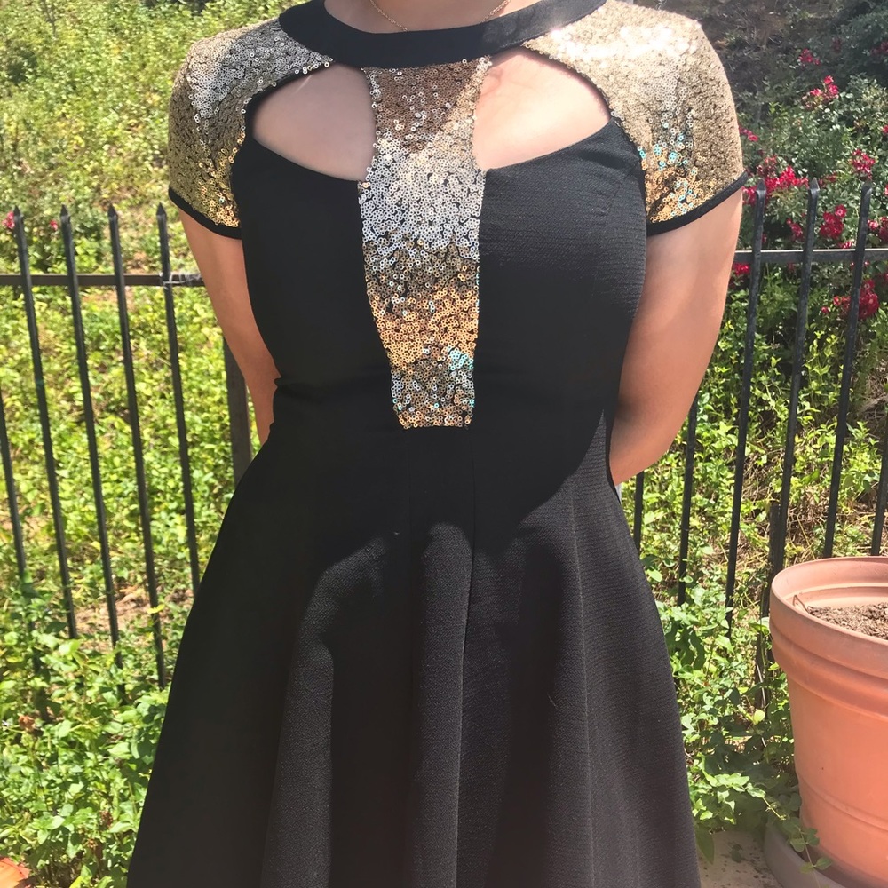 Sequin Black Party Dress